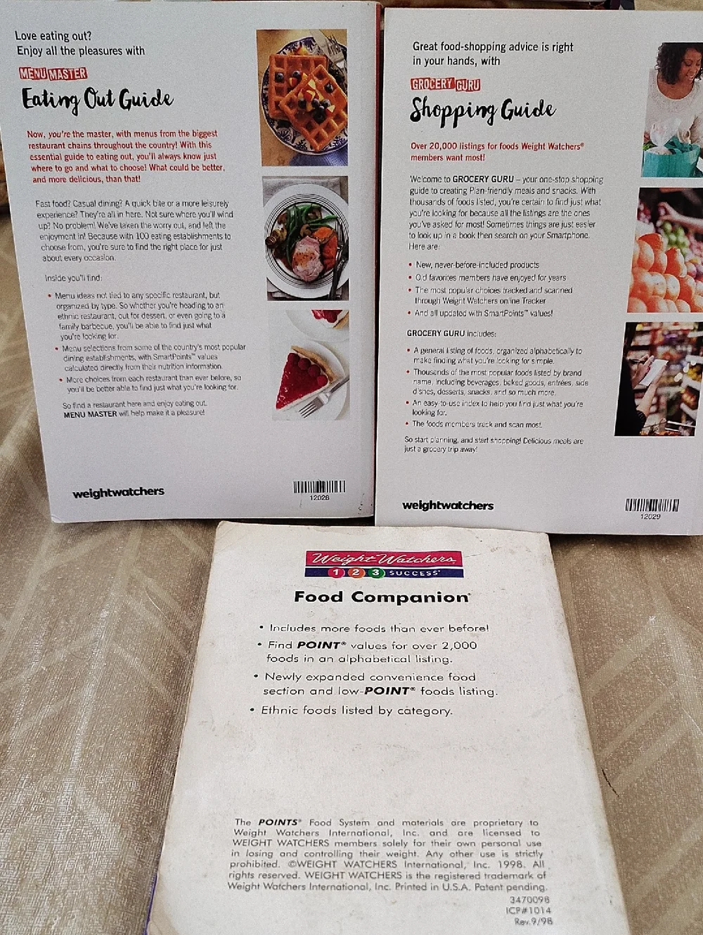 Set Of 3, Weight Watchers Guides